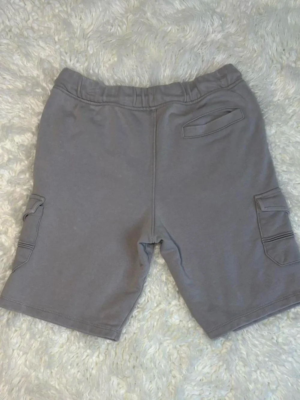🩶 Wonder Nation Boys French Terry Cargo Shorts Heather Grey XXL